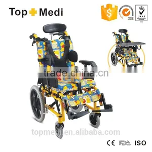 Rehabilitation Cerebral Paralysis Children Reclining Pediatric Wheelchair thumbnail-1