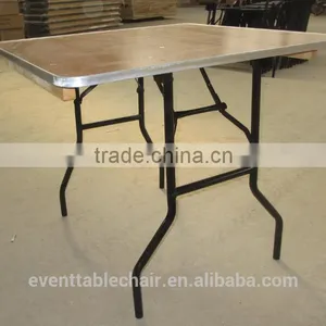Used Plywood Banquet Rect Custom-made Trestle Folding Table thumbnail-5