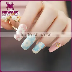 NEWAIR New Fashion Bright Flower Colorful Nail Sticker for Young Girls thumbnail-3