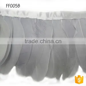 New Custome Style Natural Decorative Feather Gray Wholesale for Carnival Party thumbnail-2