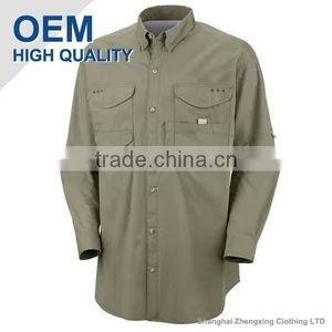 Long Sleeve Fishing Shirts 100%Cotton thumbnail-1
