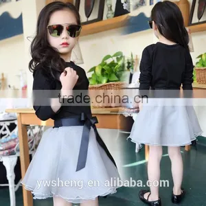 2016 New Wholesaler Baby Girl Princess Two-piece Dress Spring and Summer Tutu Skirt thumbnail-1