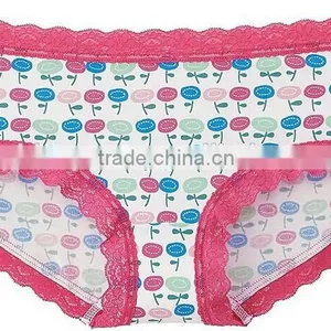 Women Retro Yarn-dyed Panties Underwear thumbnail-3