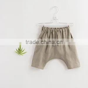 Childrens Boutique Clothing New Style Boys Short Pants Linen Shorts Baby Boy Clothes thumbnail-5