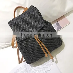Zm35751a Wholesale Straw Beach Bags Summer Travelling Backpack thumbnail-2