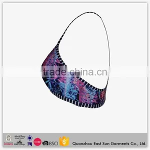 OEM Wholesale Spaghetti Strap Bra Women Hot Sexy Yoga Bra Fashionable Custom Running Sports Bra thumbnail-3