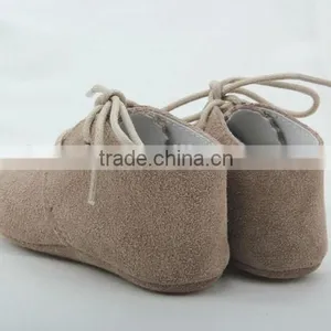 New Style Genuine Sheepskin Leather Baby Shoes thumbnail-3