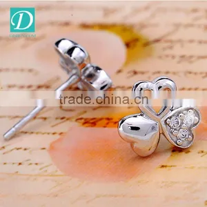 Popular Silver Beautiful Stud Earrings for Women and Girls Jewelry thumbnail-2
