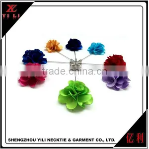 China Supplies Cheap Colorful Men Shirt Decorative Flower Pins thumbnail-1