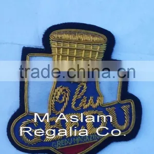 Hand Embroidery Bullion Wire Blazer Customize Badge thumbnail-1