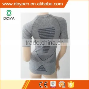 Women's Fashion T-shirt Seamless Jacquard Hit Color Fitness T-shirt thumbnail-2