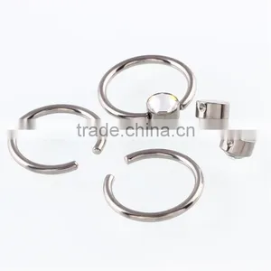 G23 Titanium Solid O-ring Nose Piercing India Body Jewelry Punk Jewelry thumbnail-1