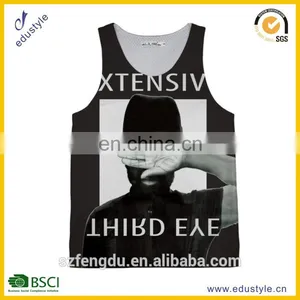 2015 New Mens Tank Top Wholesale Sublimation Tank Top/custom Gym Tank Top thumbnail-2