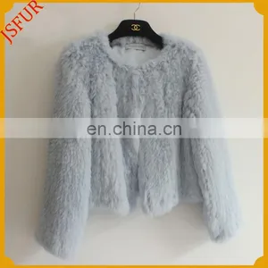 Top Quality Fashion Women Warm Rabbit Fur Coat thumbnail-3
