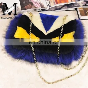 2016 Top Fashion and Luxury Real Sheep Skin Fur Bag / Lady Monster Fur Bag thumbnail-1