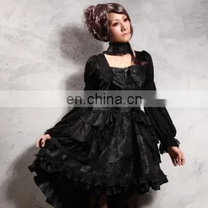 Gothic Princess Short Prom Dress With Laced Choker thumbnail-3