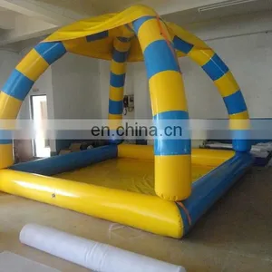 Hot Sale Inflatable Swimming Pool With Yellow Tent & Bouncer for Kids & Water Toys thumbnail-2