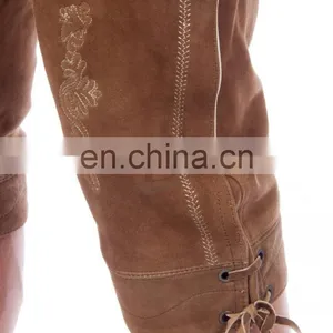 2016 High Quality Chrome 6 Free Suede Trachten Knee Over Lederhosen (Bavaria Clothing) thumbnail-5