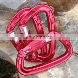 Strong Aviation Aluminum A7075 Rock Climbing Carabiner With Screw Lock thumbnail-1