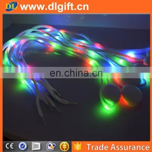 Glow In Dark RGB Light Up Flashing Shoelace, LED Shoe Lace, Nylon Light Shoelace thumbnail-1