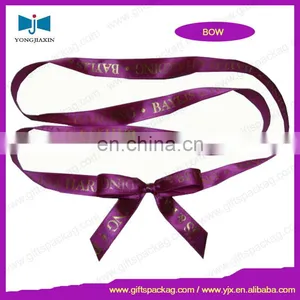 Pre Tied Printed Satin Ribbon Bow for Gift Packaging thumbnail-1