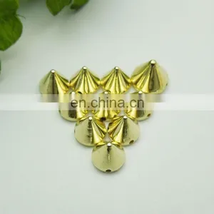 Hot Sell uv Plated Acrylic Spike Studs Sew on or Glue on thumbnail-1