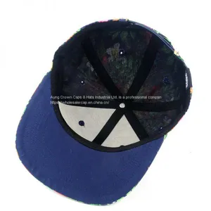 China Acrylic 6 Panel Black Custom 3D Embroidery Snapback Hats thumbnail-4