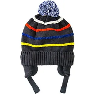 Item Code: JY-HA-025 Key Word: Ear Flap Hat Size: 16x20+25cm Material: 100% Acrylic/ Cotton/ Polyester Color: Any Color You Request Description: Hat Supplier Custom Earflap Cap Winter Ear Flap Beanie Kid Hat With Two Strings MOQ: 100PCS Brand: Joy Fashio thumbnail-1