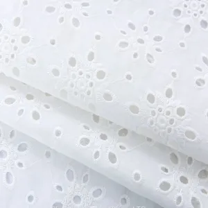 Plain Cotton Border Embroidered Lace Embroidery Fabric thumbnail-1