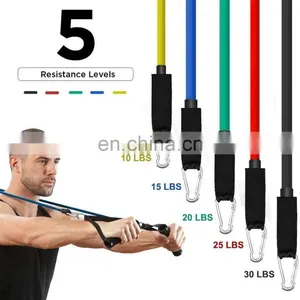 Resistance Exercise Bands Resistance Bands Custom 11Pcs Resistance Band thumbnail-3