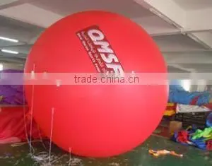 Advertising Giant Red Inflatable Helium Balloon Flying With Custom Logo Printing thumbnail-1