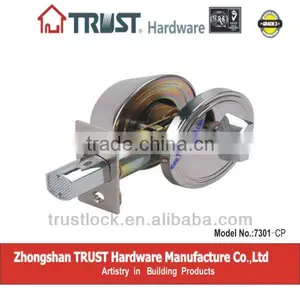 TRUST ANSI Grade 3 Single Deadbolt Lock With CP Finish thumbnail-1
