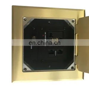 Recessed Rj45 Stage Under Floor Box Socket thumbnail-1