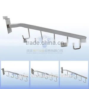5 Hooks Metal Chrome Slatwall Display Accessories thumbnail-1