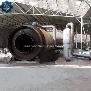 1-8 Tons Small Tire Pyrolysis Reactor Furnace For Oil Carbon Black Steel thumbnail-1