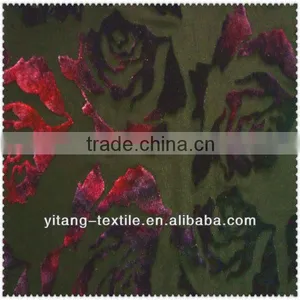Colorful Sheer Flocked Fabric thumbnail-1