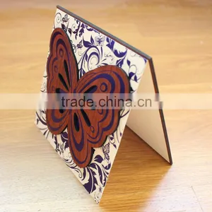2016 Modern Elegant Butterfly Shape Wooden Wedding Invitations thumbnail-2