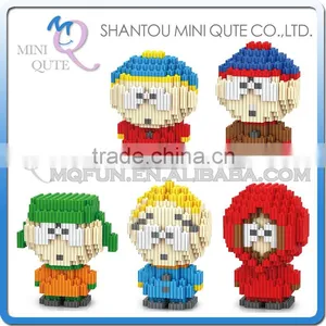Mini Qute LINKGO Kawaii 5 Styles Cartoon South Park Block Diamond Plastic Building Block Boys Educational Toy thumbnail-1