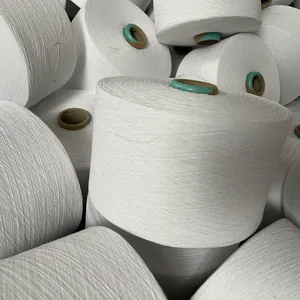 Ne14s Bleached White Recycled Cotton Yarn for Knitting Socks thumbnail-2