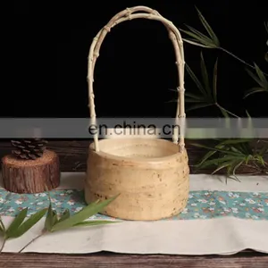 Eco-friendly Thickened Multi-functional Bamboo Root Boat Shape Candy Plate Fruit Plate thumbnail-3