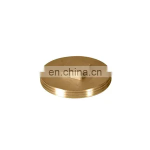 High Quality Brass in Golden Clean Out Plug, 4-inch -Southern Code in Good Price thumbnail-1