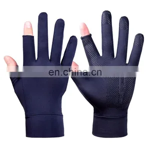 New Cycling Ice Silk Sunscreen Outdoor Half Finger The Other Sports Driving Cycling Fishing Gloves thumbnail-2