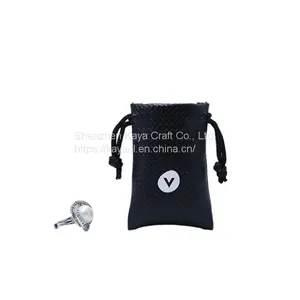 High End Excellent PU Leather Gift Jewelry Drawsrting Pouch Bags thumbnail-2