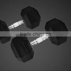 China Wholesale Rubber Hex Dumbbell for Sale thumbnail-4