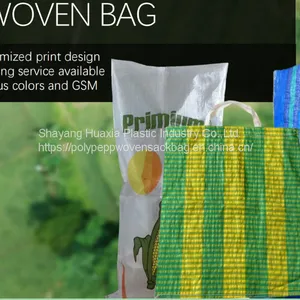 China Custom Printing pp Woven Packing Rice Empty Sack Bag for Sale thumbnail-5