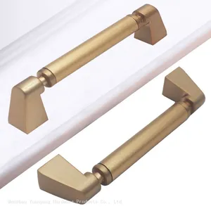 Nickel Plated Ripple Kitchen Handles Drawer Pulls T Bar Zinc Alloy Cabinet Hardware Handles thumbnail-2