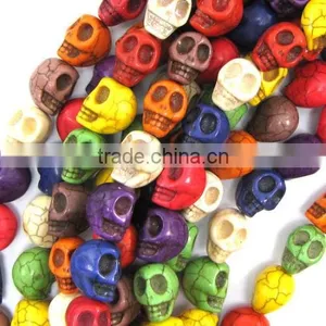 Various Colors Skull Turquoise Beads Jewellery Findings Charms Cheap Price thumbnail-6