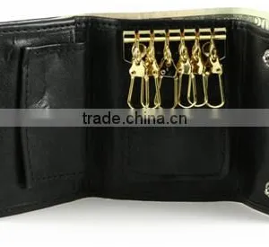 Multifunctional Genuine Leather Key Case Wallet With Coin Pocket for Men and Women thumbnail-1