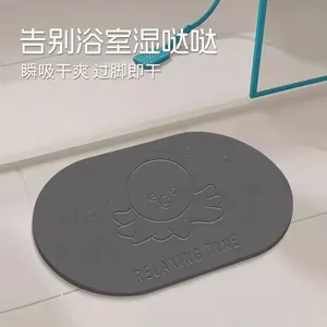 Custom Size Diatomite Stone Bath Mat Factory OEM ODM thumbnail-3