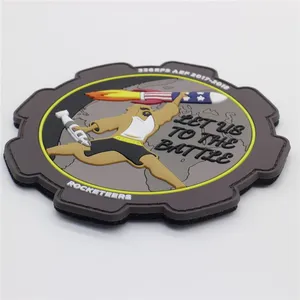 Wholesale PVC Morale Patches With Hook Backing Military Tactical Patch Factory thumbnail-5